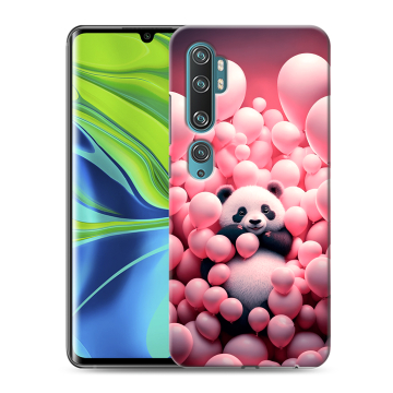 Силиконовый противоударный чехол на Xiaomi Mi Note 10 с принтом Панда Силиконовый противоударный чехол на Xiaomi Mi Note 10 с принтом Панда