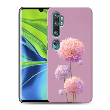 Силиконовый противоударный чехол на Xiaomi Mi Note 10 с принтом Цветы