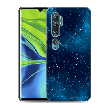 Силиконовый противоударный чехол на Xiaomi Mi Note 10 с принтом Космос звезды