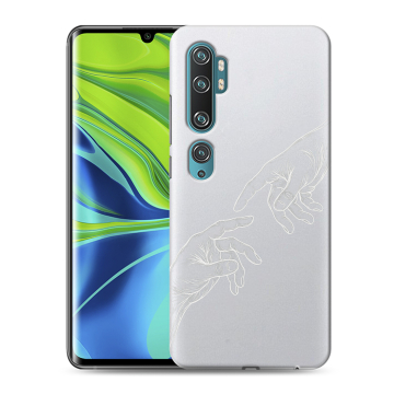 Силиконовый противоударный чехол на Xiaomi Mi Note 10 с принтом Сотворение мира