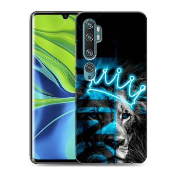 Силиконовый противоударный чехол на Xiaomi Mi Note 10 с принтом Король лев