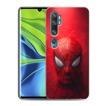 Силиконовый противоударный чехол на Xiaomi Mi Note 10 с принтом Spiderman Человек паук