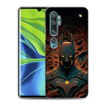 Силиконовый противоударный чехол на Xiaomi Mi Note 10 с принтом Batman Бэтмен