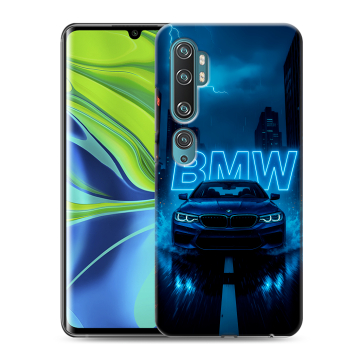 Силиконовый противоударный чехол на Xiaomi Mi Note 10 с принтом BMW БМВ