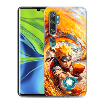 Силиконовый противоударный чехол на Xiaomi Mi Note 10 с принтом Аниме Наруто Naruto
