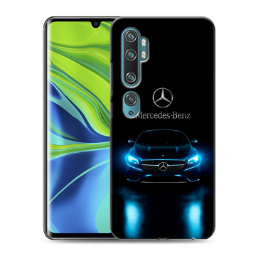 Силиконовый противоударный чехол на Xiaomi Mi Note 10 с принтом Mercedes Мерседес Силиконовый противоударный чехол на Xiaomi Mi Note 10 с принтом Mercedes Мерседес