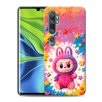 Силиконовый противоударный чехол на Xiaomi Mi Note 10 с принтом Labubu Лабубу Силиконовый противоударный чехол на Xiaomi Mi Note 10 с принтом Labubu Лабубу