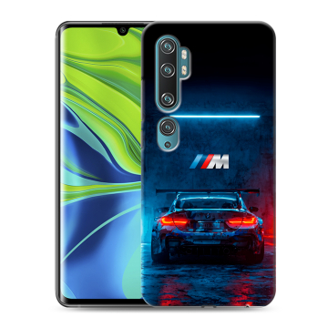 Силиконовый противоударный чехол на Xiaomi Mi Note 10 с принтом BMW БМВ Силиконовый противоударный чехол на Xiaomi Mi Note 10 с принтом BMW БМВ