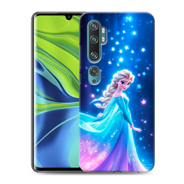 Силиконовый противоударный чехол на Xiaomi Mi Note 10 с принтом Холодное сердце Frozen Силиконовый противоударный чехол на Xiaomi Mi Note 10 с принтом Холодное сердце Frozen