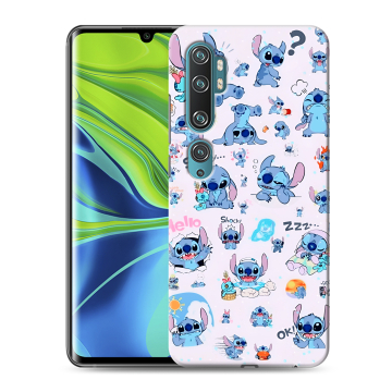 Силиконовый противоударный чехол на Xiaomi Mi Note 10 с принтом Лило и Стич Силиконовый противоударный чехол на Xiaomi Mi Note 10 с принтом Лило и Стич
