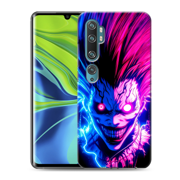 Силиконовый противоударный чехол на Xiaomi Mi Note 10 с принтом Death note Тетрадь смерти