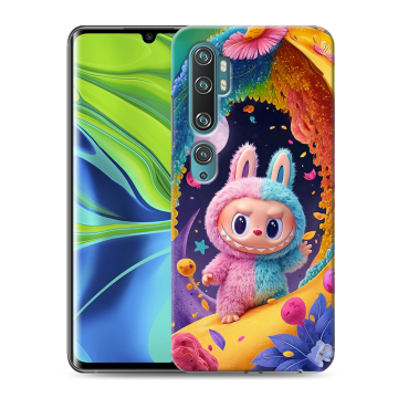 Силиконовый противоударный чехол на Xiaomi Mi Note 10 с принтом Labubu Лабубу Силиконовый противоударный чехол на Xiaomi Mi Note 10 с принтом Labubu Лабубу