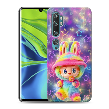 Силиконовый противоударный чехол на Xiaomi Mi Note 10 с принтом Labubu Лабубу