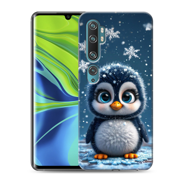 Силиконовый противоударный чехол на Xiaomi Mi Note 10 с принтом Новый год