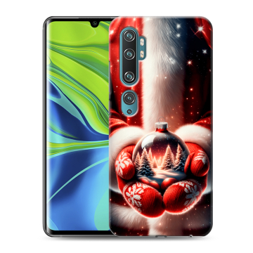 Силиконовый противоударный чехол на Xiaomi Mi Note 10 с принтом Новый год
