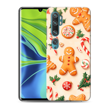 Силиконовый противоударный чехол на Xiaomi Mi Note 10 с принтом Новый год