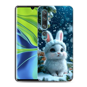 Силиконовый противоударный чехол на Xiaomi Mi Note 10 с принтом Новый год