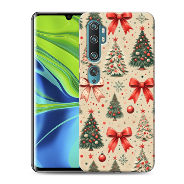 Силиконовый противоударный чехол на Xiaomi Mi Note 10 с принтом Новый год