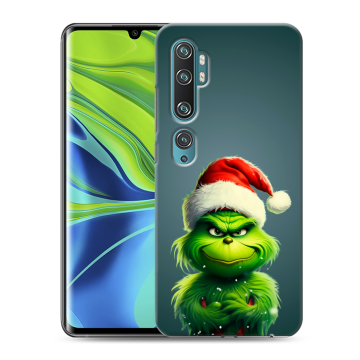 Силиконовый противоударный чехол на Xiaomi Mi Note 10 с принтом Новый год
