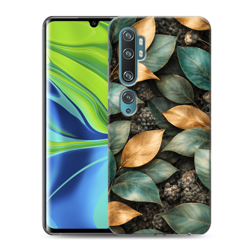 Силиконовый противоударный чехол на Xiaomi Mi Note 10 с принтом женский