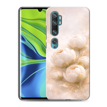 Силиконовый противоударный чехол на Xiaomi Mi Note 10 с принтом женский