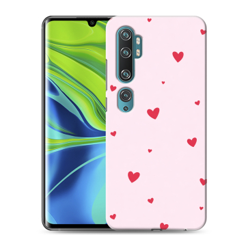 Силиконовый противоударный чехол на Xiaomi Mi Note 10 с принтом для девочек