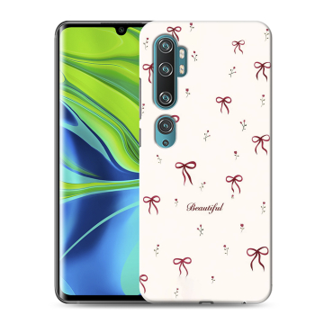Силиконовый противоударный чехол на Xiaomi Mi Note 10 с принтом для девочек