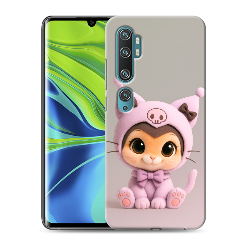 Силиконовый противоударный чехол на Xiaomi Mi Note 10 с принтом Куроми Kuromi Силиконовый противоударный чехол на Xiaomi Mi Note 10 с принтом Куроми Kuromi