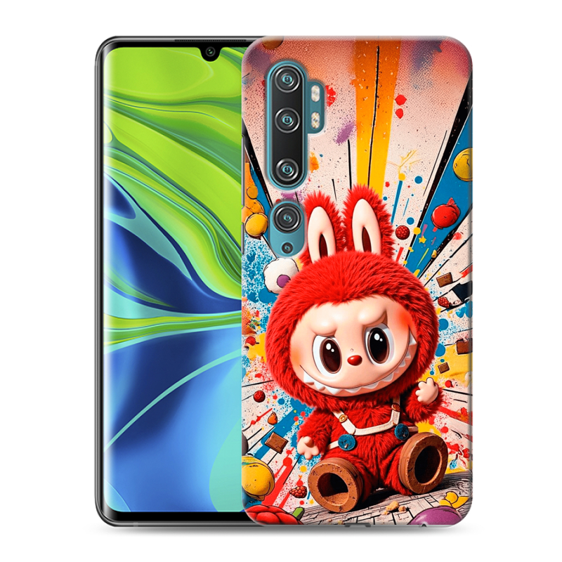 Силиконовый противоударный чехол на Xiaomi Mi Note 10 с принтом Labubu Лабубу Силиконовый противоударный чехол на Xiaomi Mi Note 10 с принтом Labubu Лабубу
