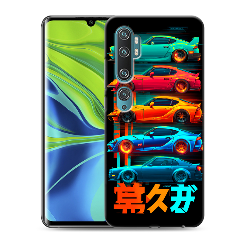 Силиконовый противоударный чехол на Xiaomi Mi Note 10 с принтом машины тачки Силиконовый противоударный чехол на Xiaomi Mi Note 10 с принтом машины тачки