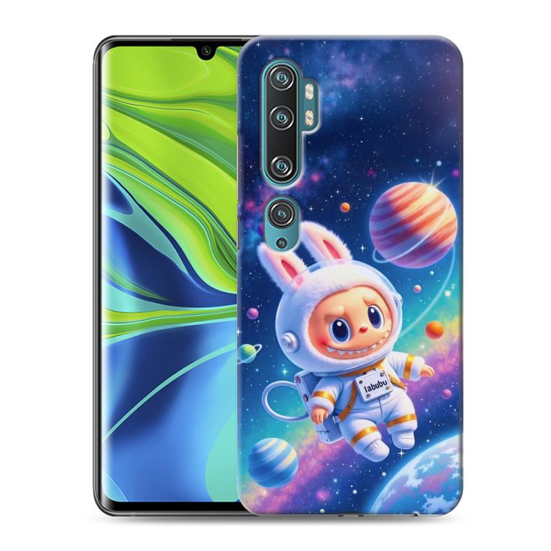Силиконовый противоударный чехол на Xiaomi Mi Note 10 с принтом Labubu Лабубу Силиконовый противоударный чехол на Xiaomi Mi Note 10 с принтом Labubu Лабубу
