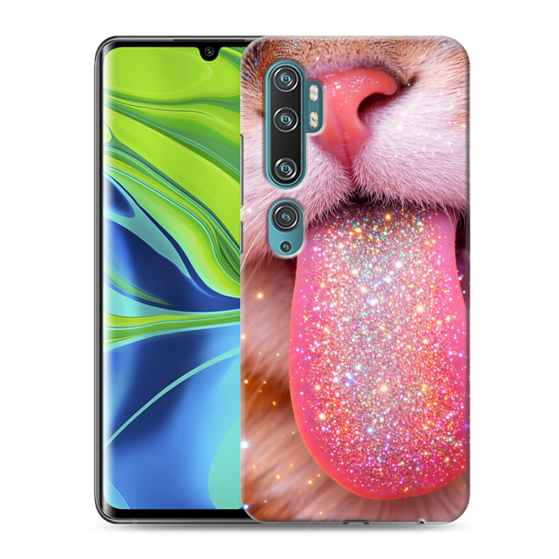 Силиконовый противоударный чехол на Xiaomi Mi Note 10 с принтом для девочек Силиконовый противоударный чехол на Xiaomi Mi Note 10 с принтом для девочек