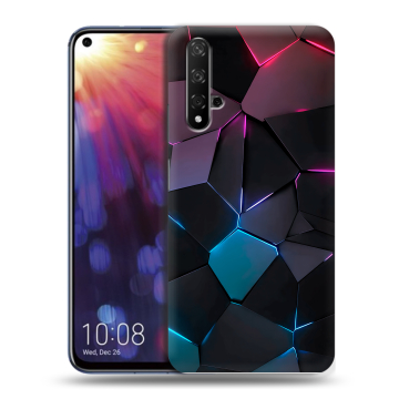Силиконовый чехол на Huawei Nova 5T с принтом Геометрия неона Силиконовый чехол на Huawei Nova 5T с принтом Геометрия неона
