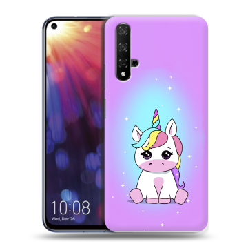 Силиконовый чехол на Huawei Nova 5T с принтом Единорог Силиконовый чехол на Huawei Nova 5T с принтом Единорог