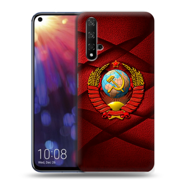 Силиконовый чехол на Huawei Nova 5T с принтом Герб СССР Силиконовый чехол на Huawei Nova 5T с принтом Герб СССР