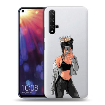 Силиконовый чехол на Huawei Nova 5T с принтом Женские принты Силиконовый чехол на Huawei Nova 5T с принтом Женские принты