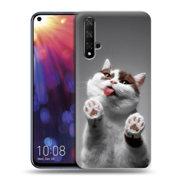 Силиконовый чехол на Huawei Nova 5T с принтом Коты Силиконовый чехол на Huawei Nova 5T с принтом Коты