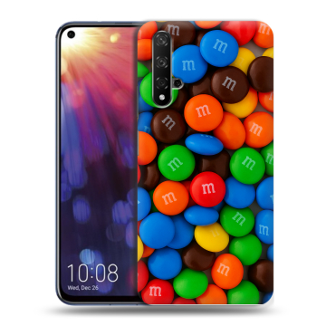Силиконовый чехол на Huawei Nova 5T с принтом Конфеты Силиконовый чехол на Huawei Nova 5T с принтом Конфеты