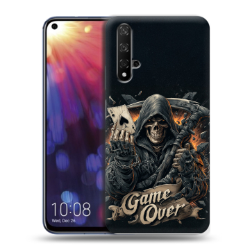 Силиконовый чехол на Huawei Nova 5T с принтом Скелет карты Силиконовый чехол на Huawei Nova 5T с принтом Скелет карты