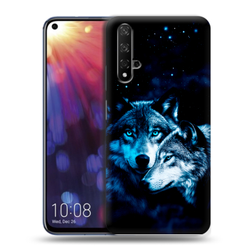 Силиконовый чехол на Huawei Nova 5T с принтом Волки Силиконовый чехол на Huawei Nova 5T с принтом Волки