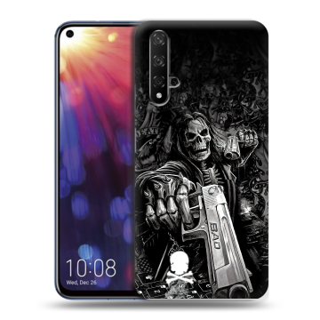Силиконовый чехол на Huawei Nova 5T с принтом Скелет Силиконовый чехол на Huawei Nova 5T с принтом Скелет