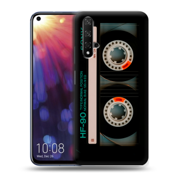 Силиконовый чехол на Huawei Nova 5T с принтом Кассета