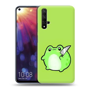 Силиконовый чехол на Huawei Nova 5T с принтом Лягушенок