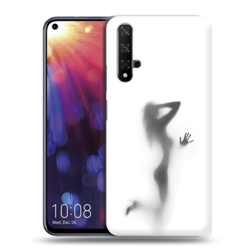 Силиконовый чехол на Huawei Nova 5T с принтом Силуэт
