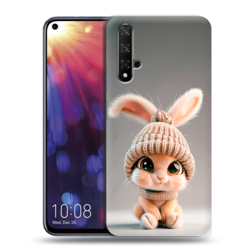 Силиконовый чехол на Huawei Nova 5T с принтом Кролик