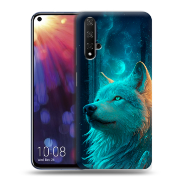 Силиконовый чехол на Huawei Nova 5T с принтом бабочки саккура Силиконовый чехол на Huawei Nova 5T с принтом бабочки саккура