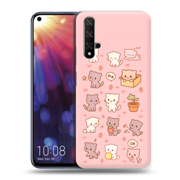 Силиконовый чехол на Huawei Nova 5T с принтом Hello Kitty Хелоу Кити Силиконовый чехол на Huawei Nova 5T с принтом Hello Kitty Хелоу Кити