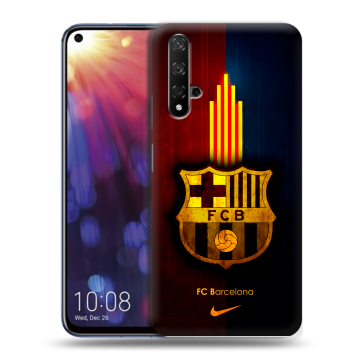 Силиконовый чехол на Huawei Nova 5T с принтом Барселона Barcelona