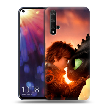 Силиконовый чехол на Huawei Nova 5T с принтом Как приручить дракона Силиконовый чехол на Huawei Nova 5T с принтом Как приручить дракона