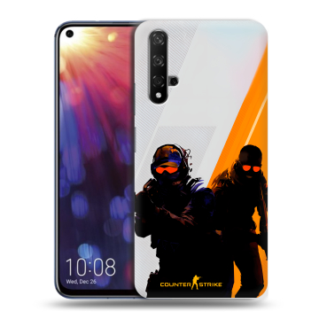 Силиконовый чехол на Huawei Nova 5T с принтом Контер страйк Counter strike Силиконовый чехол на Huawei Nova 5T с принтом Контер страйк Counter strike